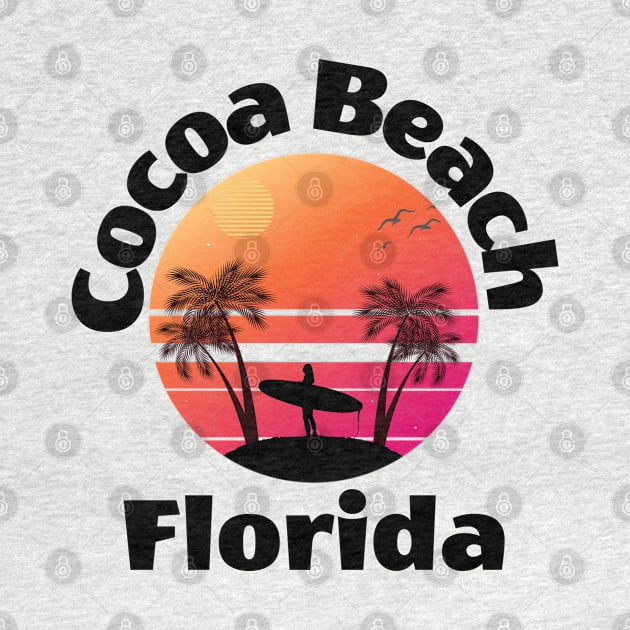 Surfing Cocoa Beach by JT Hooper Designs